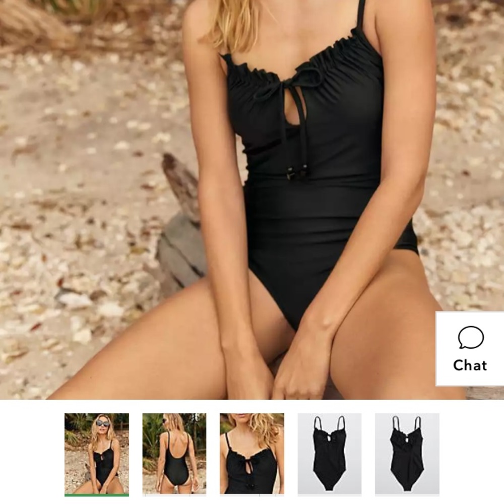 Aerie black one piece